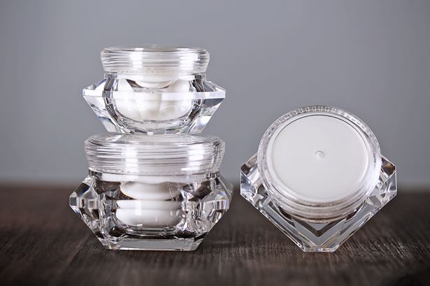 Diamond cream jar
